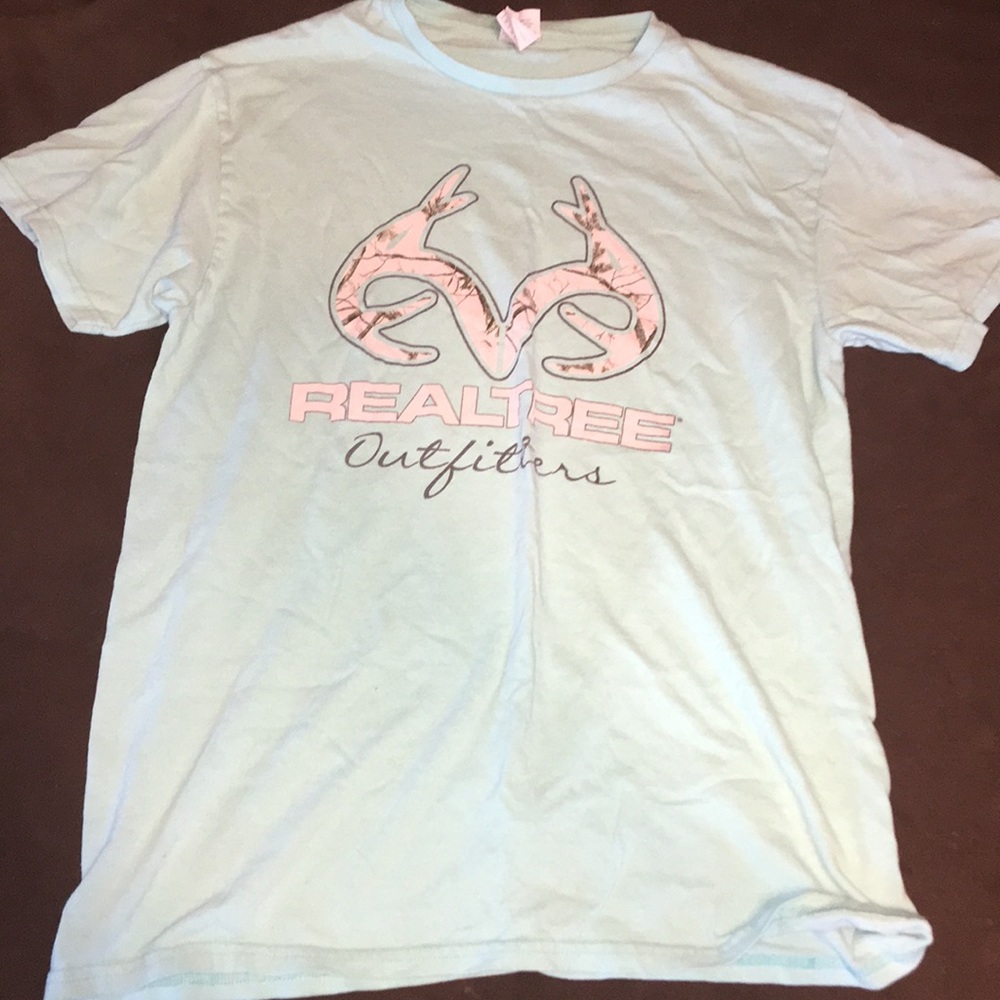 light blue deer shirt